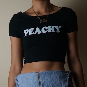 PEACHY Cropped tee